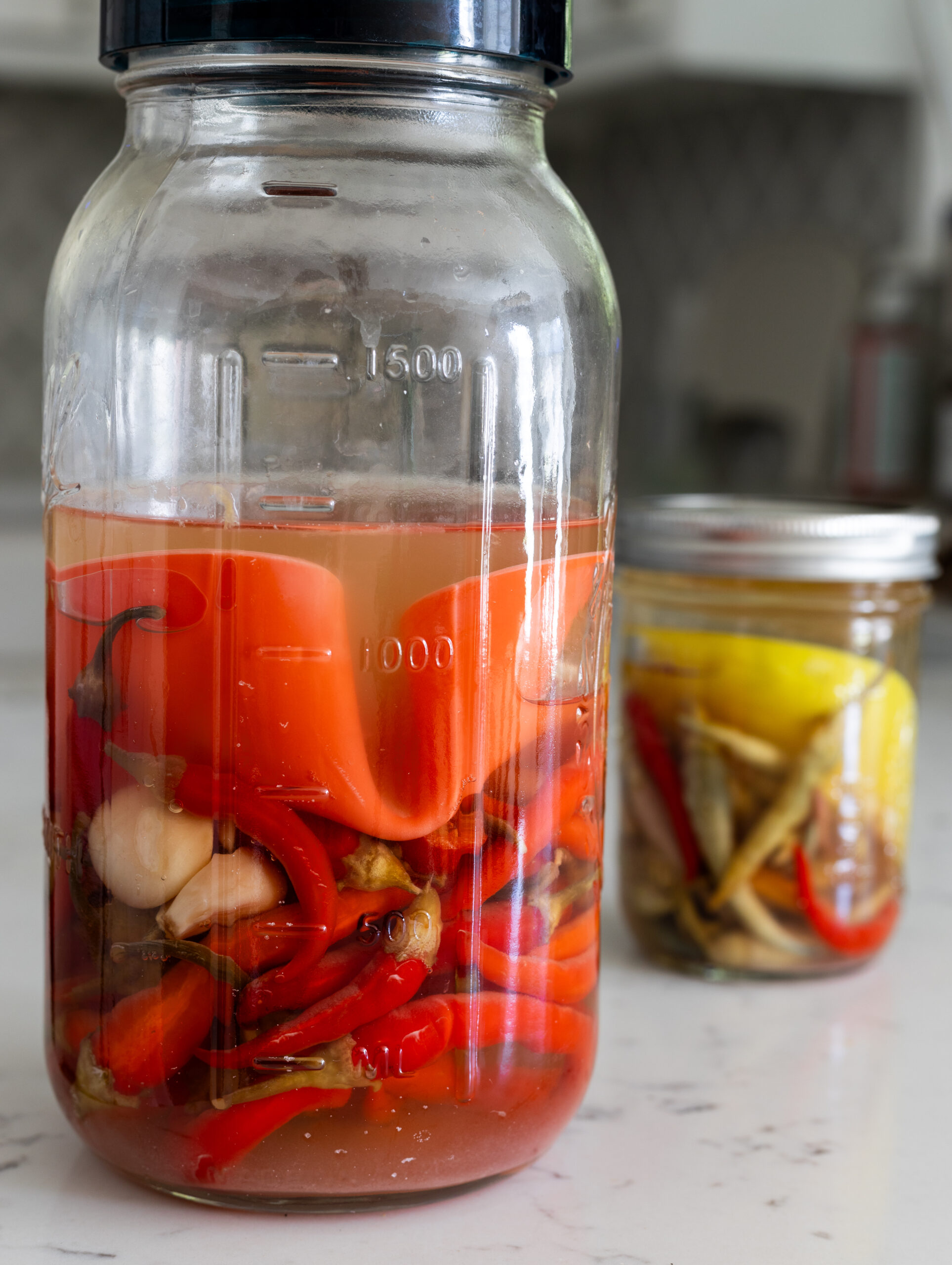 Fermented peppers for fermented hot sauce