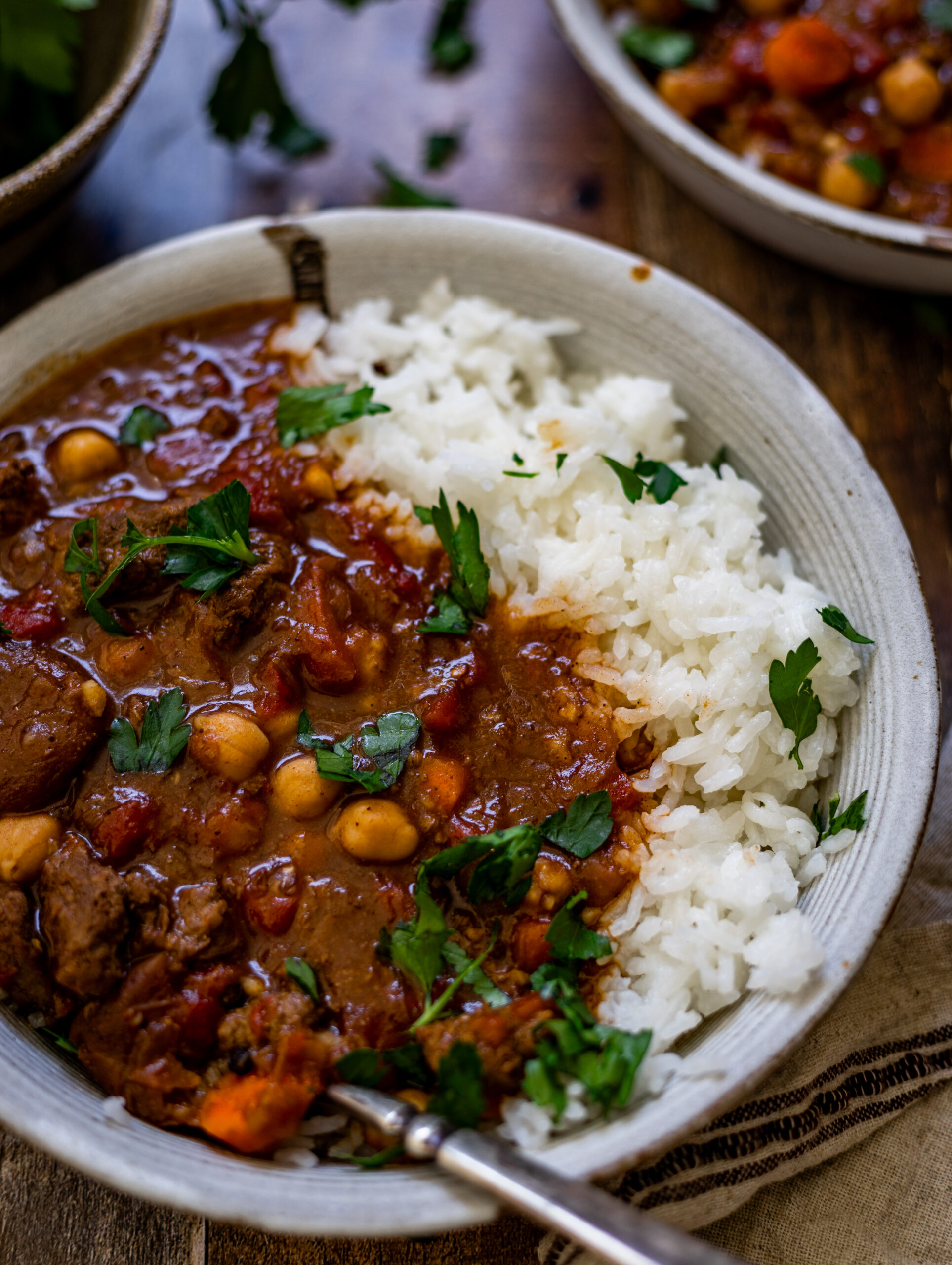 Moroccan lamb stew, an easy, one pot meal