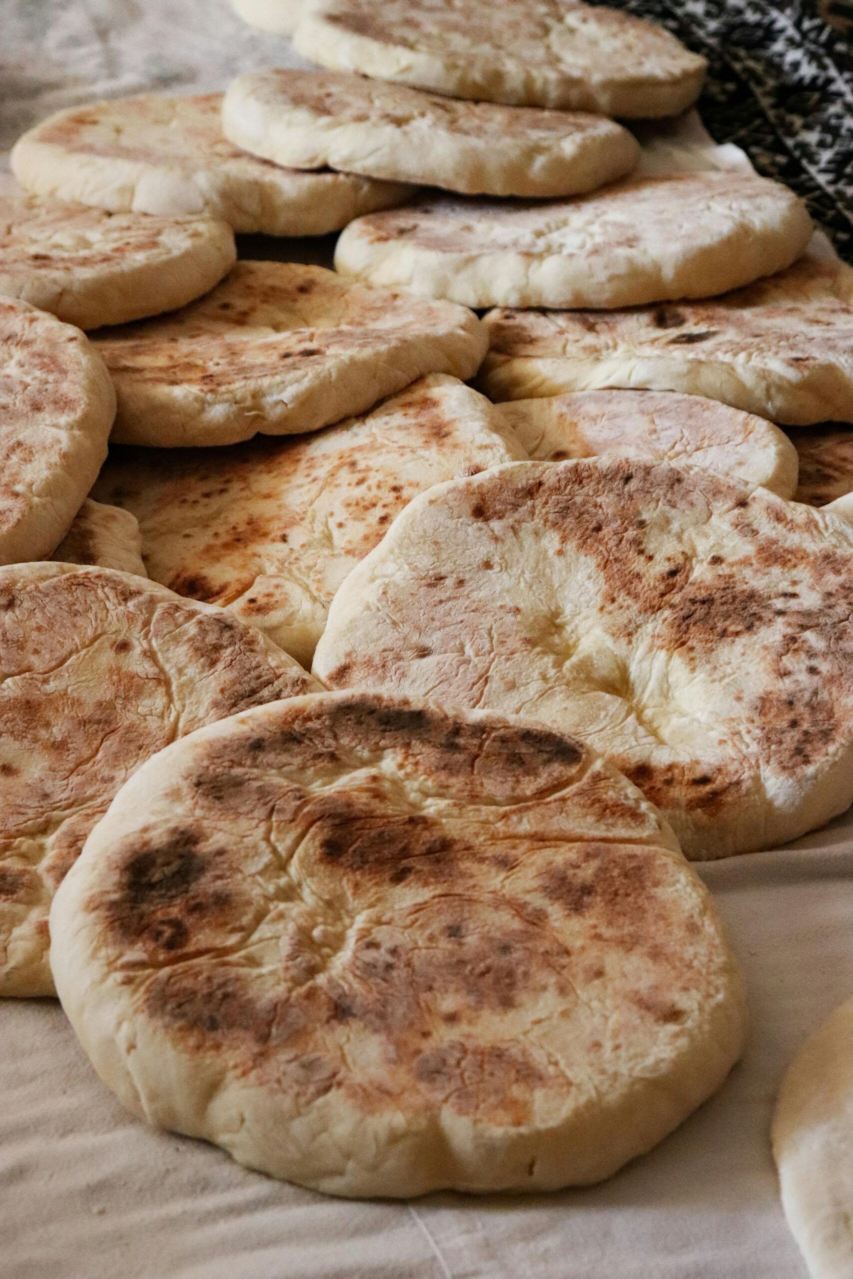 sourdough pita bread in a sourdough pita recipe