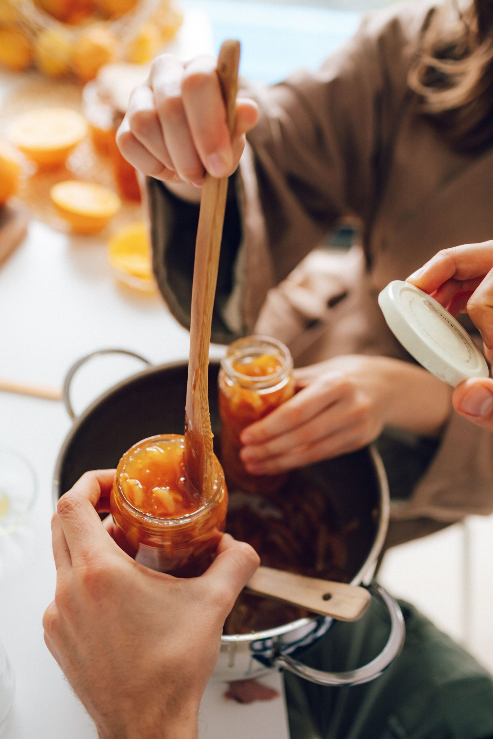 Showing how to can orange marmalade, an orange marmalade canning recipe and citrus marmalade recipe
